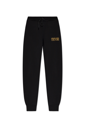 ボトムスその他 VERSACE JEANS JOGGING PANTS WITH LOGO (77HAAT06 CF01TG89) Versace Jeans Couture Sweatpants with embroidered logo